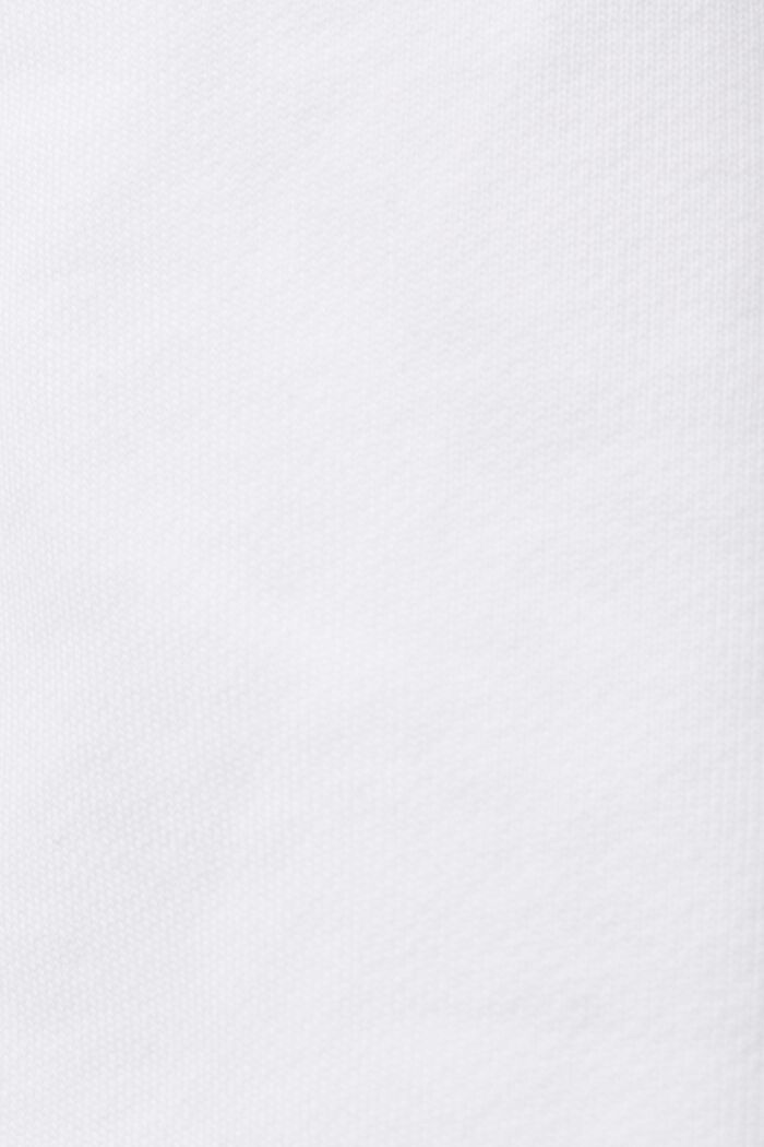 Bavlněné teplákové kalhoty s pruhy, WHITE, detail image number 5