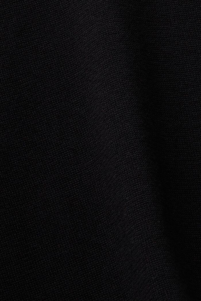 Pulovr s krátkým rukávem a kulatým výstřihem, BLACK, detail image number 5