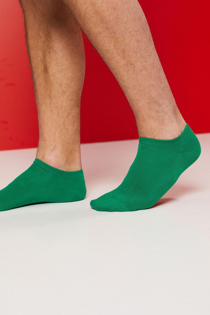Nízké ponožky, 2 páry, směs s bio bavlnou, GRASS GREEN, detail image number 1