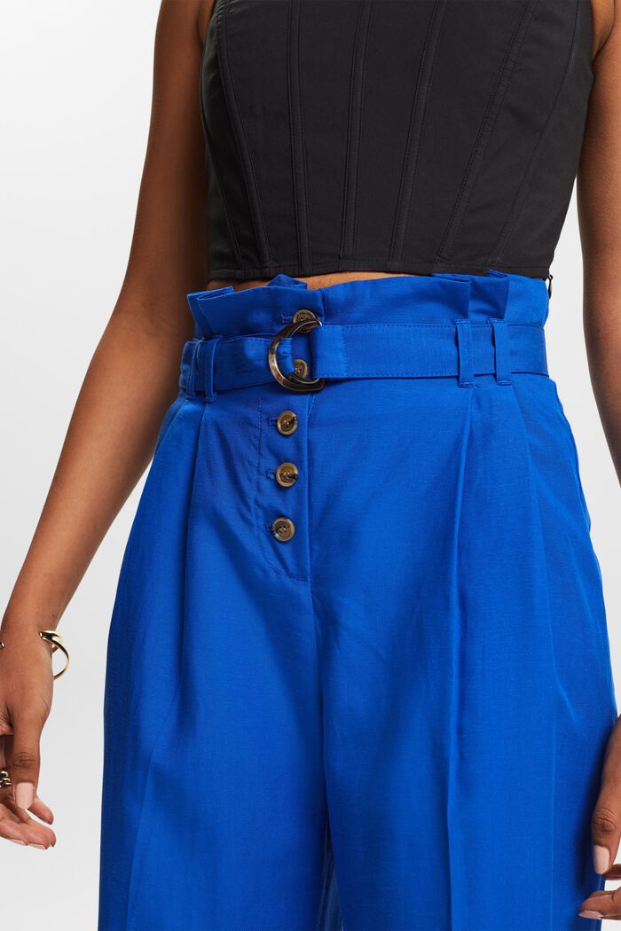 Mix and Match zkrácená kalhotová sukně, vysoký pas, BRIGHT BLUE, detail image number 4
