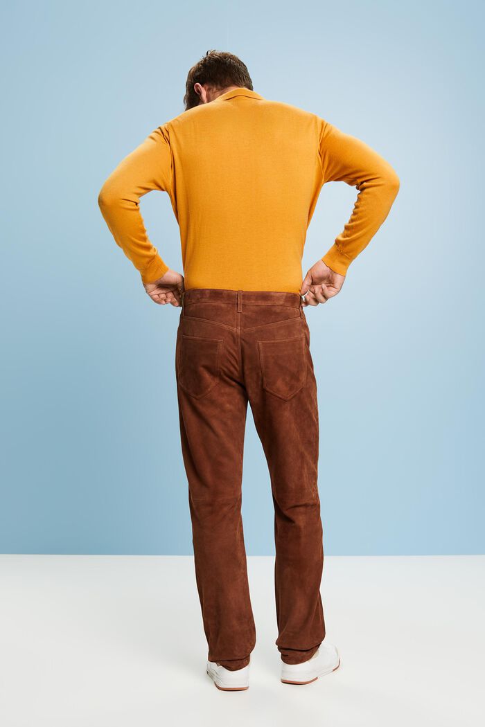 Semišové kalhoty s rovnými nohavicemi, BARK, detail image number 2