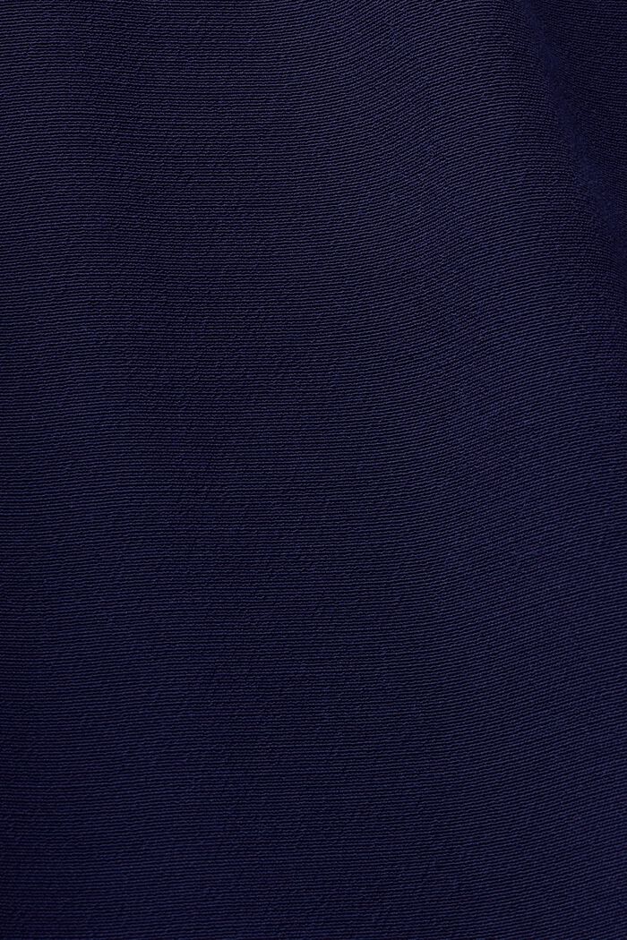 Šaty v áčkové linii s žabičkovaným pasem, NAVY, detail image number 4