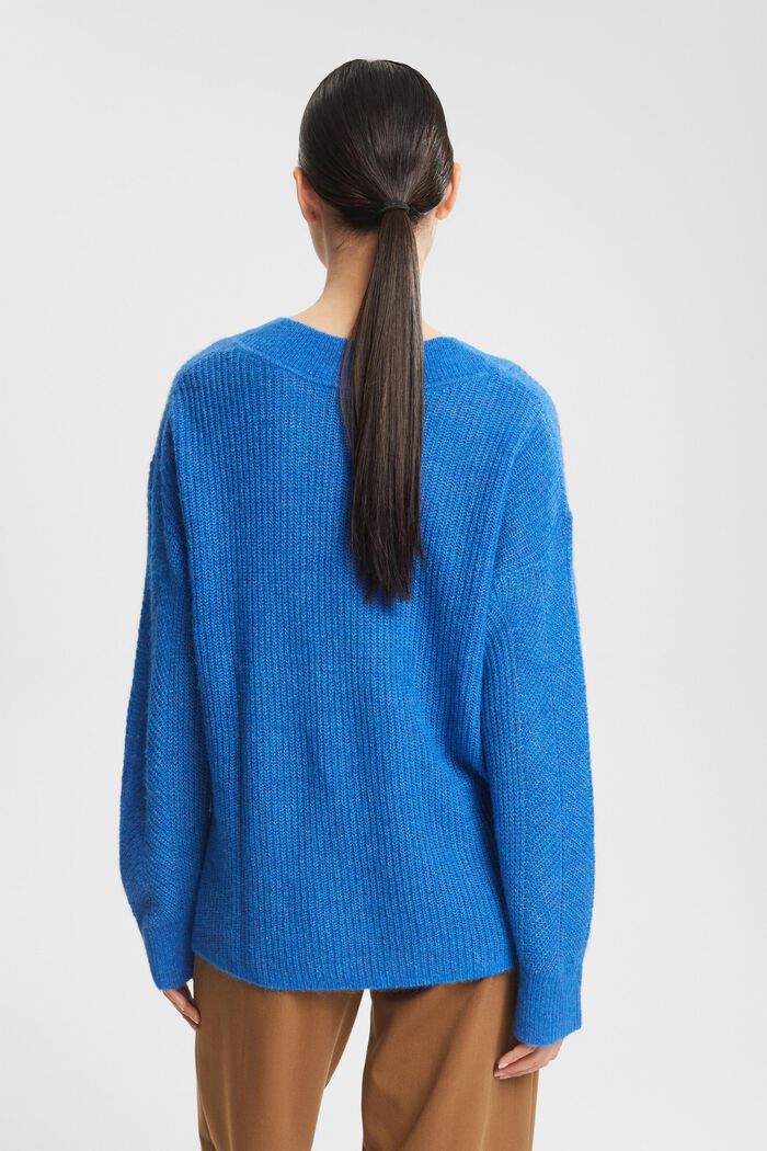 S alpakou: Pletený pulovr, BLUE, detail image number 4