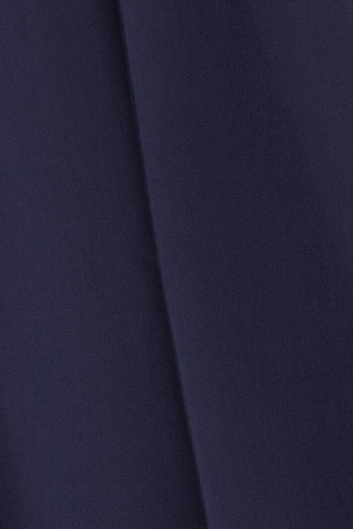 Strečové kalhoty ze směsi s bavlnou, NAVY, detail image number 4
