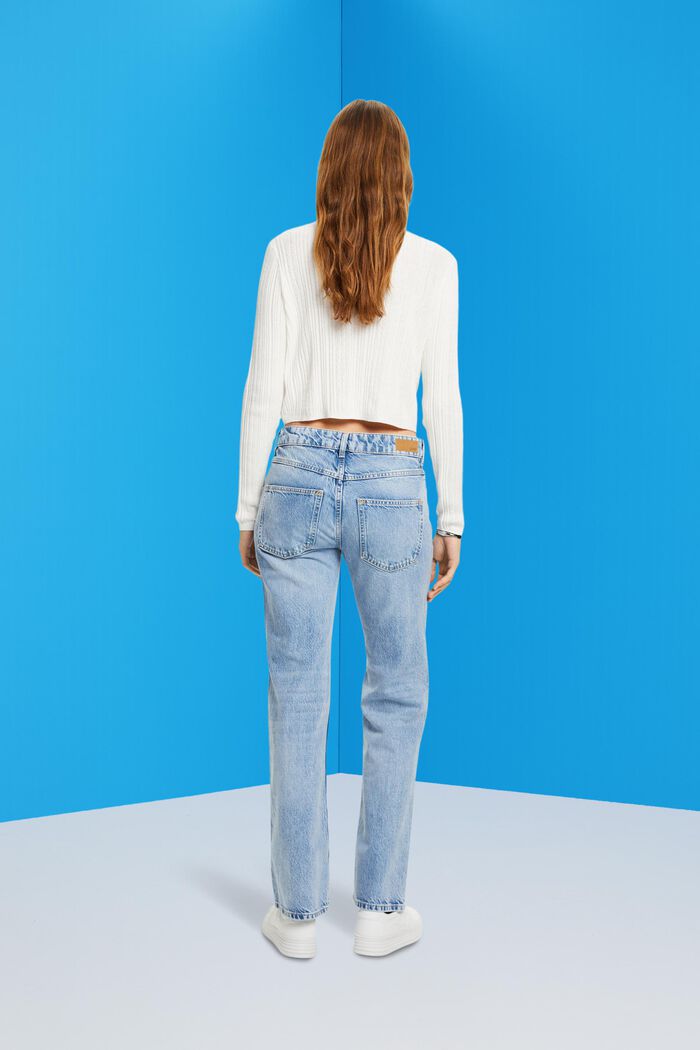 Rozšířené retro džíny se středně vysokým pasem, BLUE MEDIUM WASHED, detail image number 3