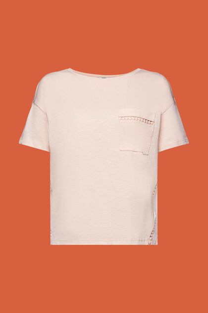 Tričko s krajkovými stužkami, 100% bavlna