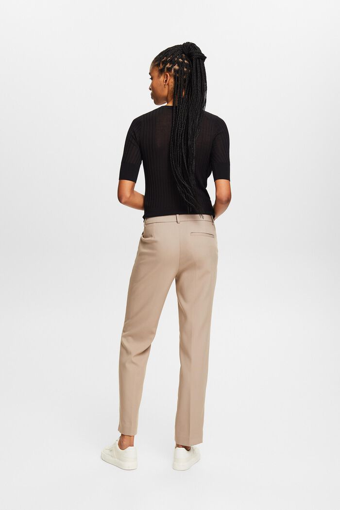 Rovné kalhoty s nízkým pasem, LIGHT TAUPE, detail image number 3