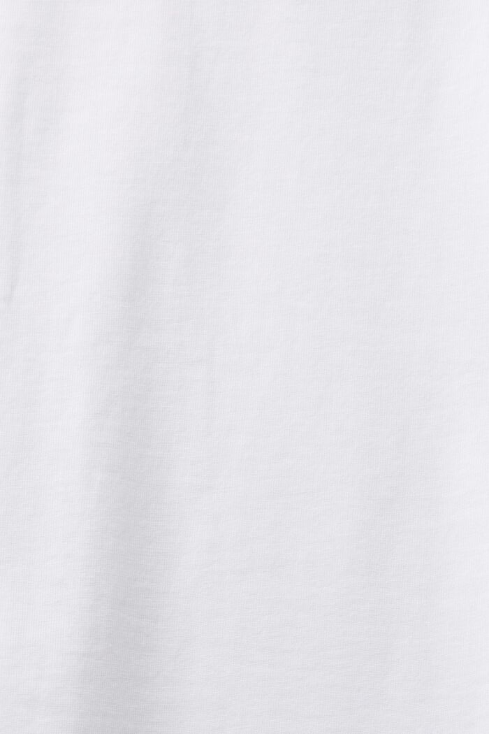 Tričko s kulatým výstřihem a krátkým rukávem, WHITE, detail image number 4