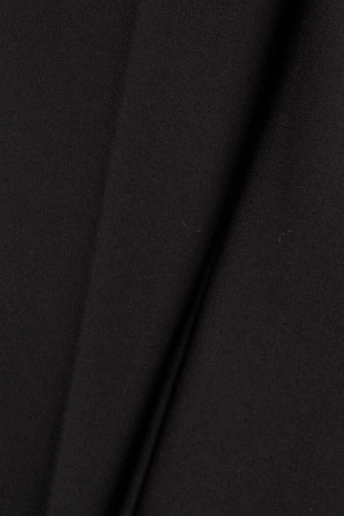 Zkrácené kalhoty s rozšířenými nohavicemi, BLACK, detail image number 4