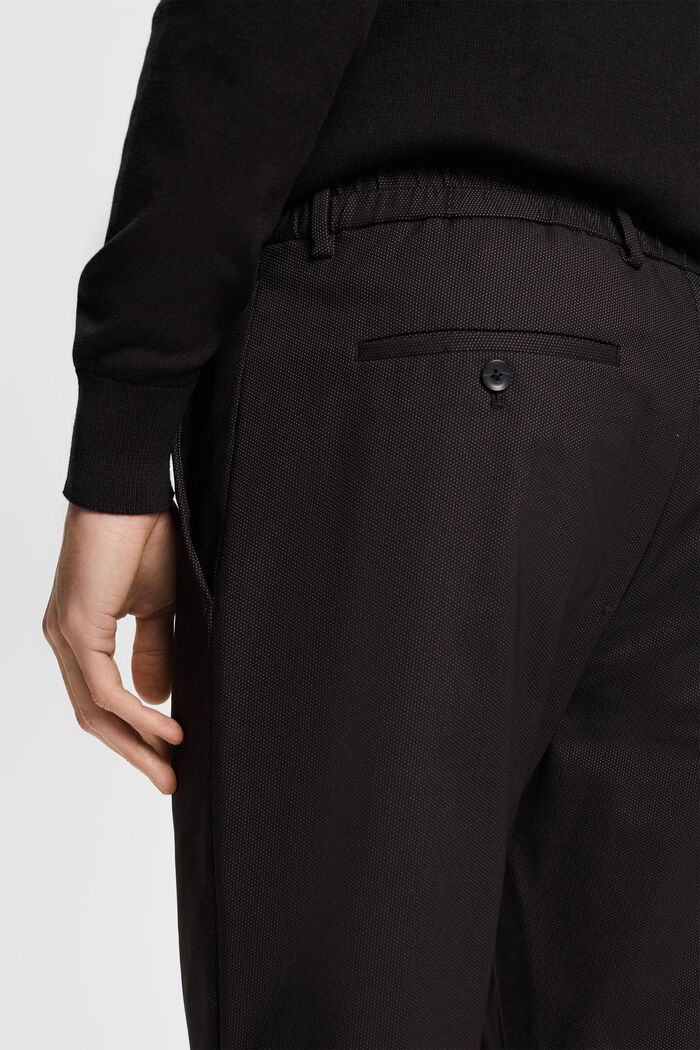 Kalhoty se střihem slim fit, BLACK, detail image number 4
