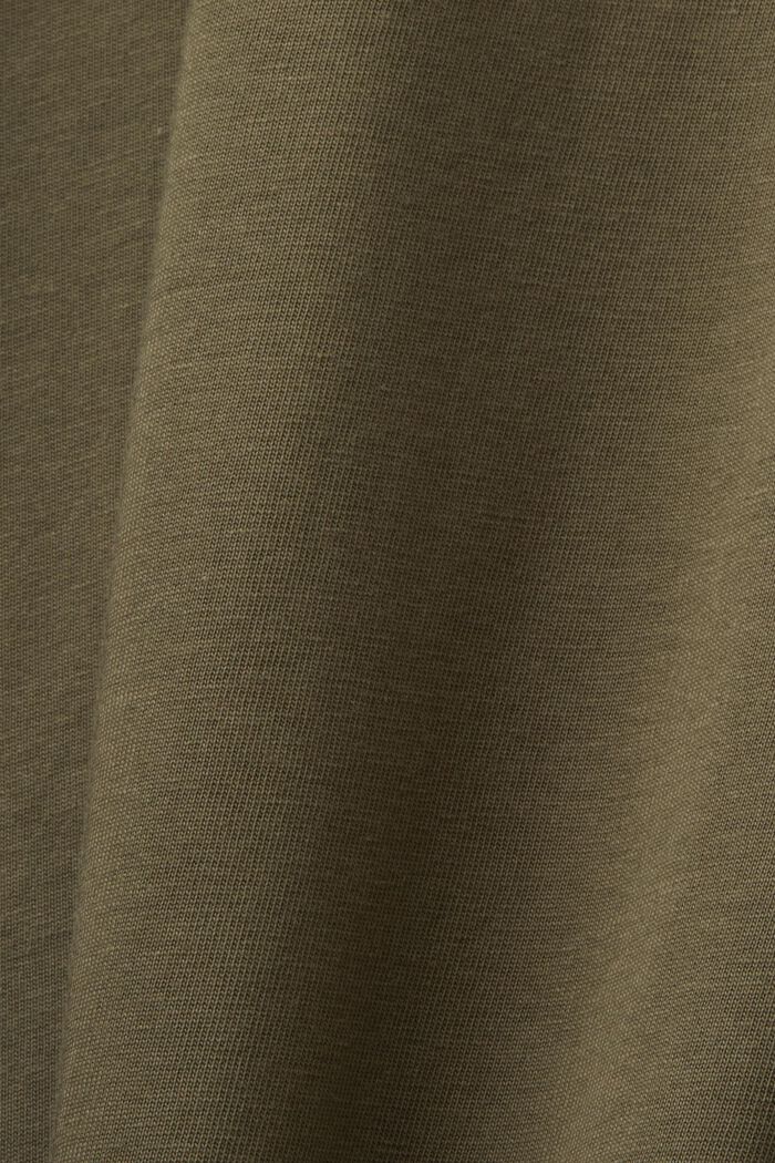 Tričko s potiskem vpředu, 100% bavlna, KHAKI GREEN, detail image number 4
