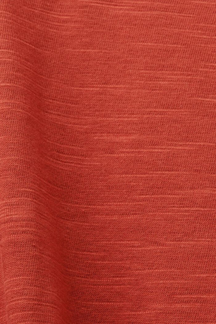 Tričko s potiskem na předním dílu, 100% bavlna, TERRACOTTA, detail image number 5