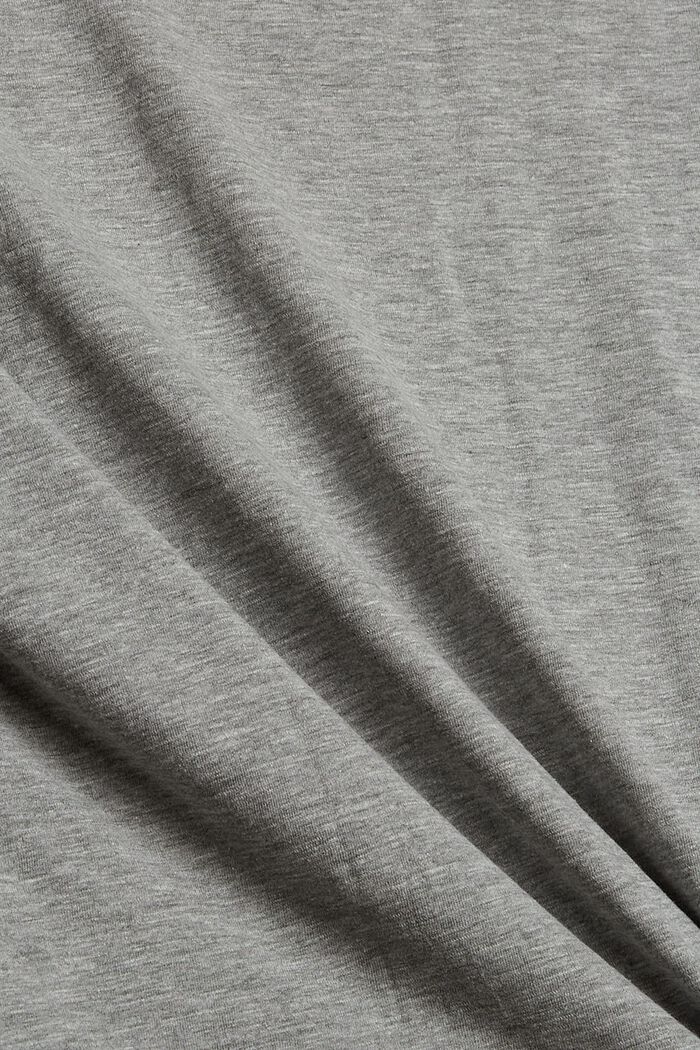 Tričko s dlouhým rukávem a potiskem ze směsi bio bavlny, MEDIUM GREY, detail image number 4