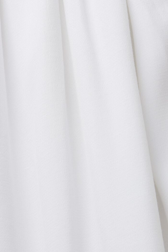 Šaty na ramínka s nařasením, WHITE, detail image number 5