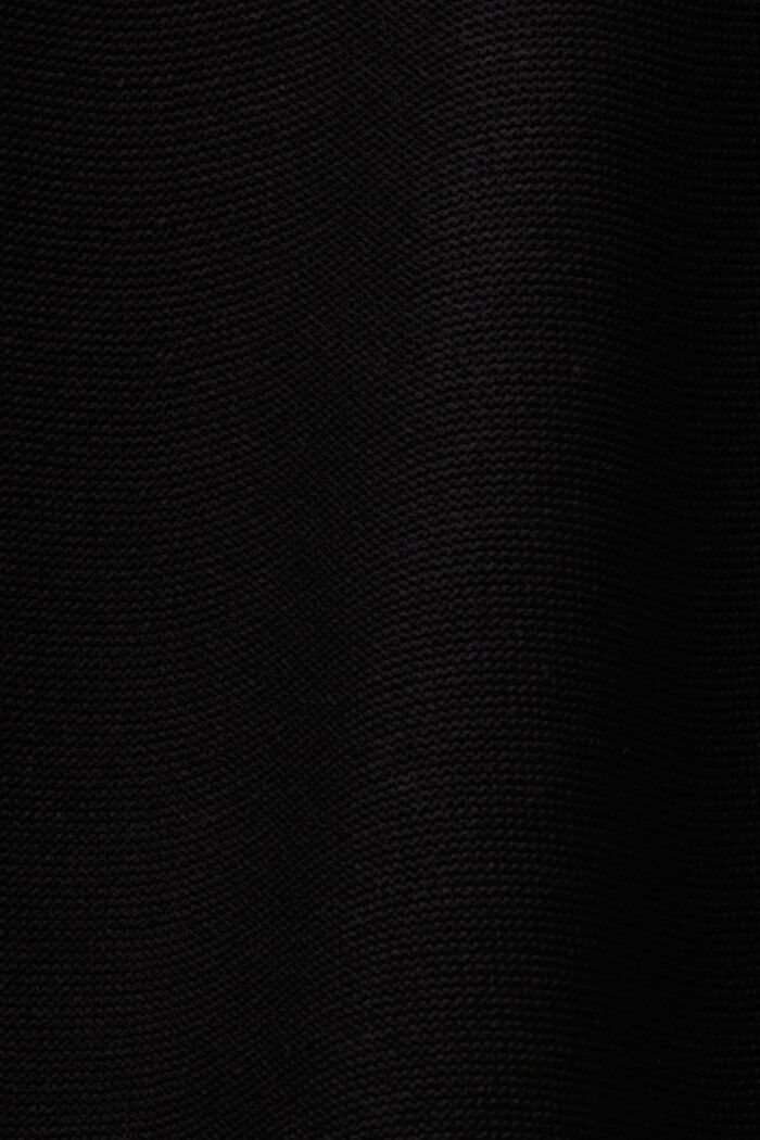 Pletené šaty s krátkými rukávy, BLACK, detail image number 4