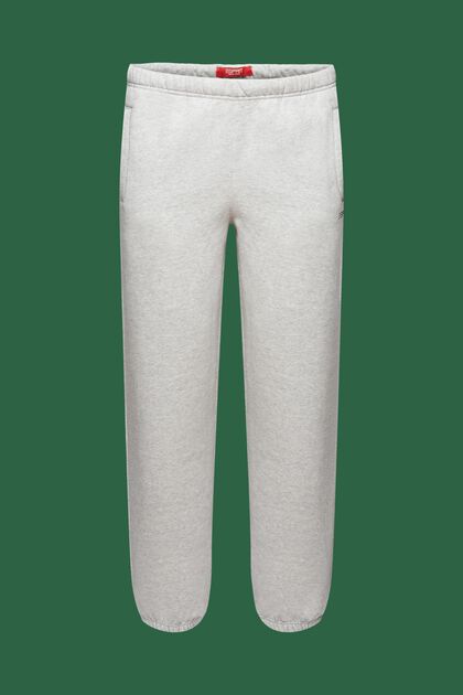 Teplákové kalhoty s logem, z bavlněného flísu