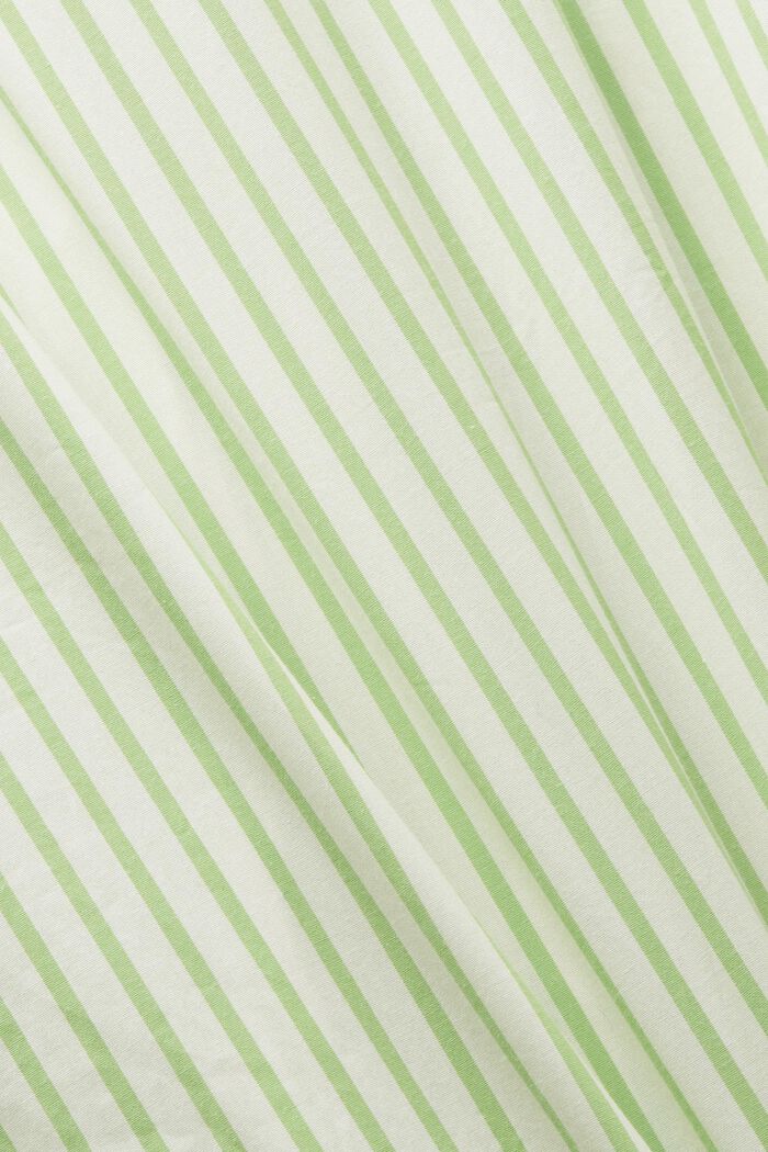 Pruhované košilové šaty z popelínu, GREEN, detail image number 5