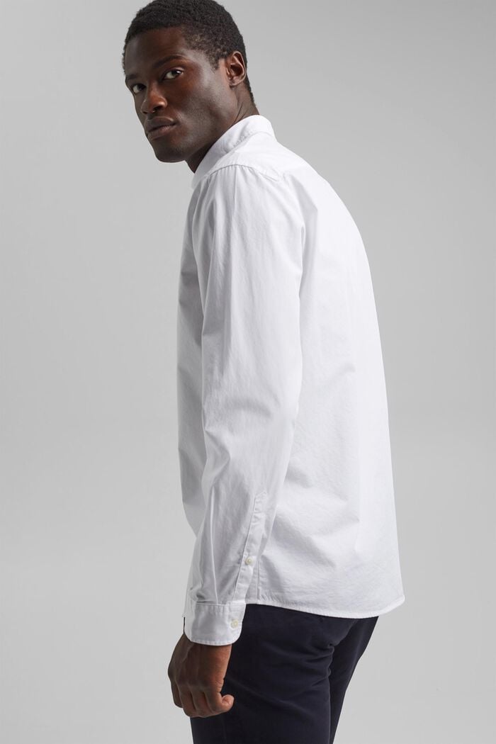 Košile ze 100% bio bavlny pima, WHITE, detail image number 3