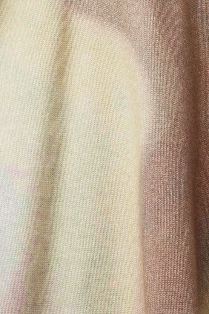 Tkaný bavlněný pulovr se vzorem po celé ploše, LIGHT TAUPE, detail image number 5