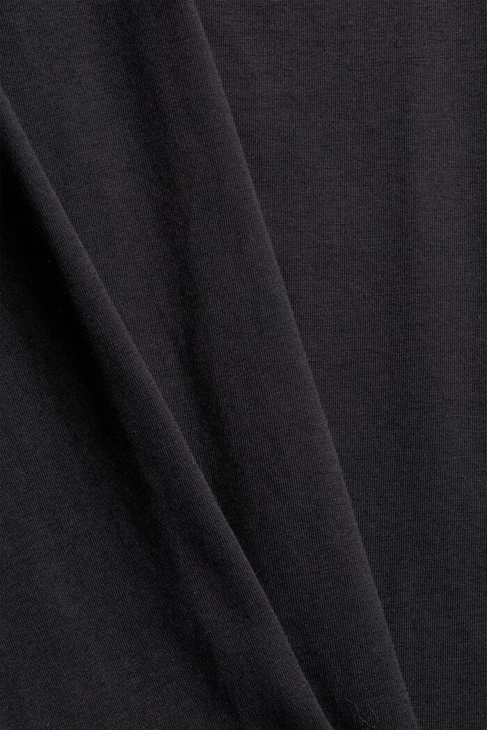 Tričko s rolákem, bio bavlna, BLACK, detail image number 4