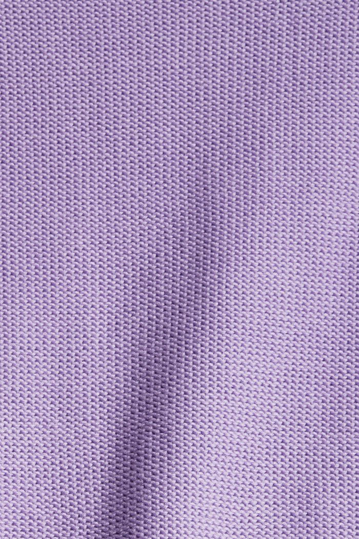 S materiálem TENCEL™: Pletený pulovr s raglánovými rukávy, LAVENDER, detail image number 4