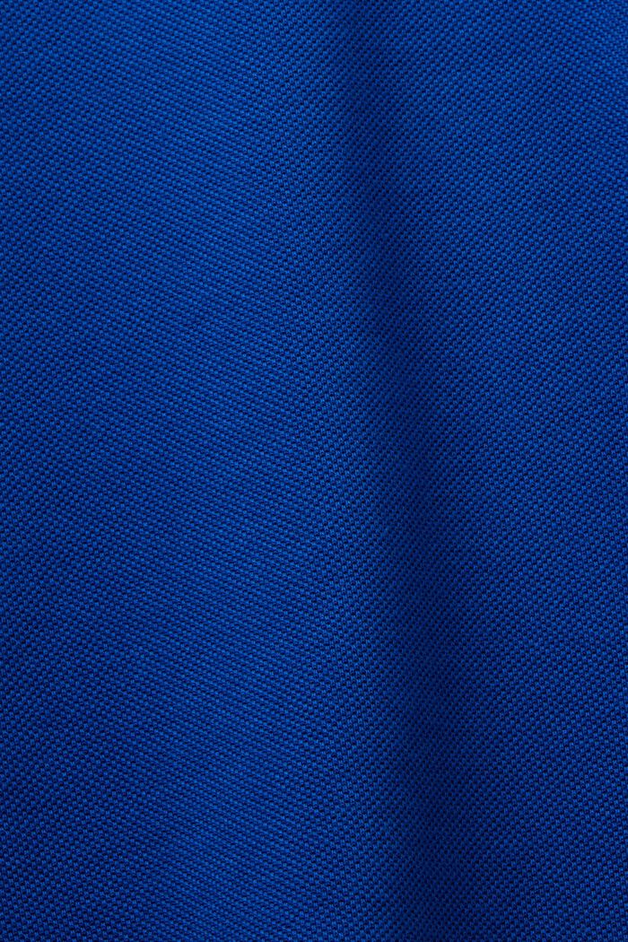 Polokošile z piké z bavlny pima, BRIGHT BLUE, detail image number 5