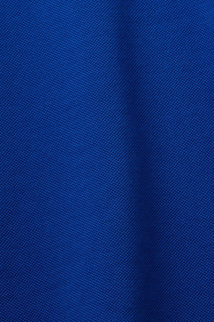Polokošile z piké z bavlny pima, BRIGHT BLUE, detail image number 5