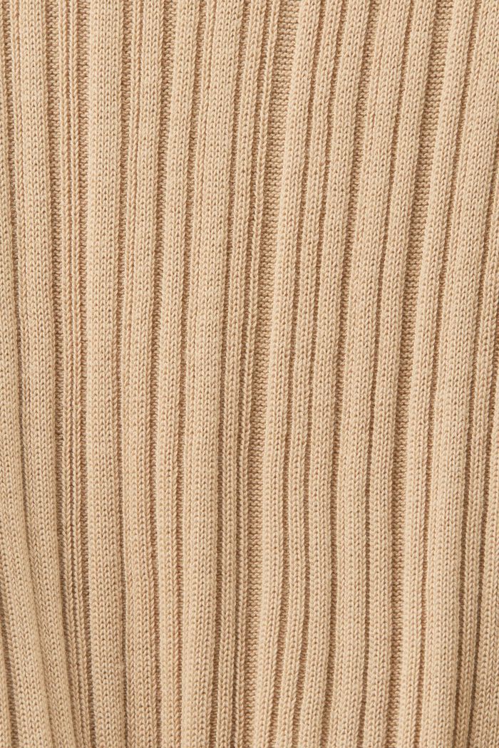 Žebrovaný svetr bez rukávů, SAND, detail image number 5