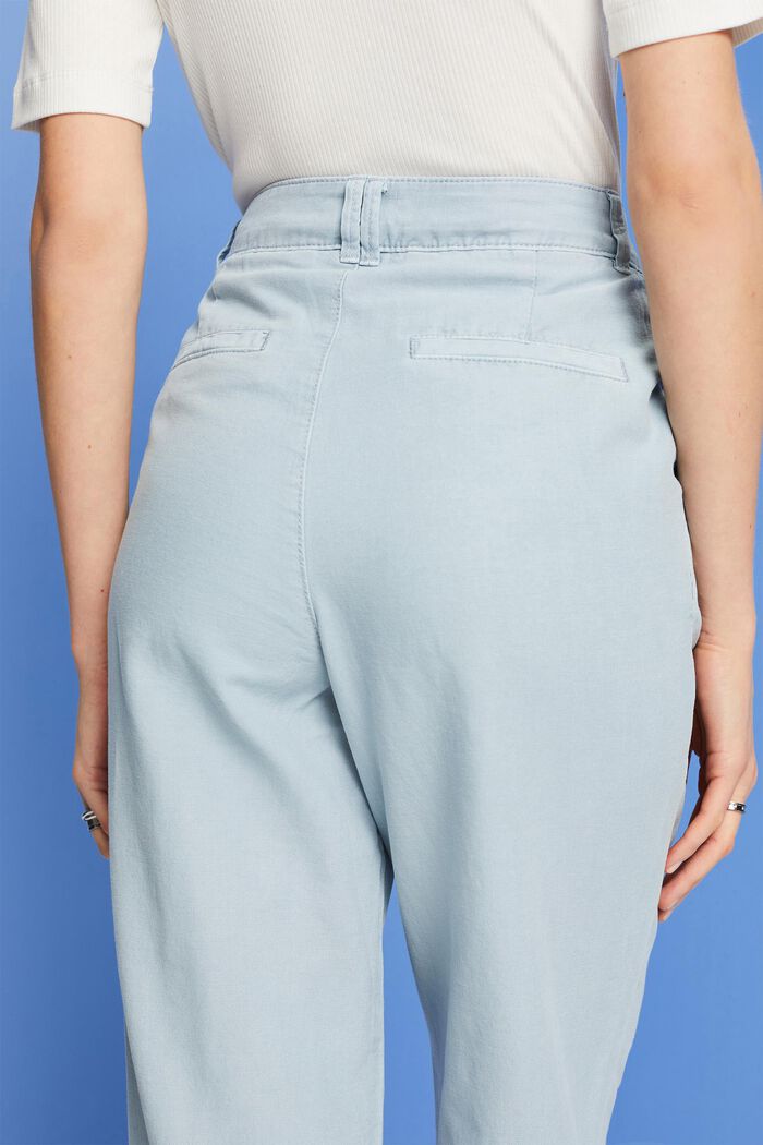 Chino kalhoty, směs se lnem, LIGHT BLUE LAVENDER, detail image number 4