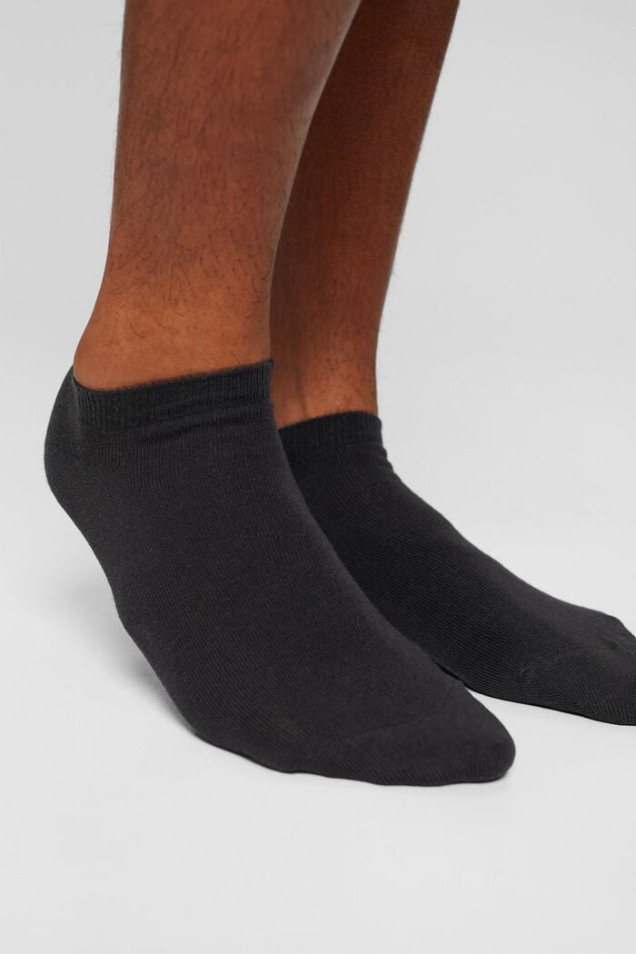 Nízké ponožky ze směsi s bio bavlnou, 10 párů v balení, BLACK, detail image number 2