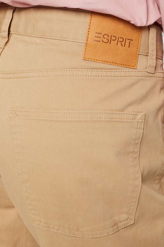 Klasické kalhoty s rovným střihem, BEIGE, detail image number 4