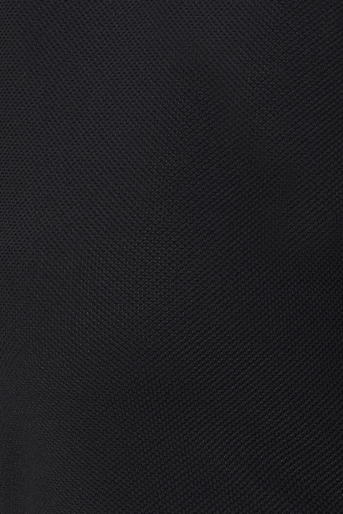 Z recyklovaného materiálu: strukturované žerzejové tričko, BLACK, detail image number 2