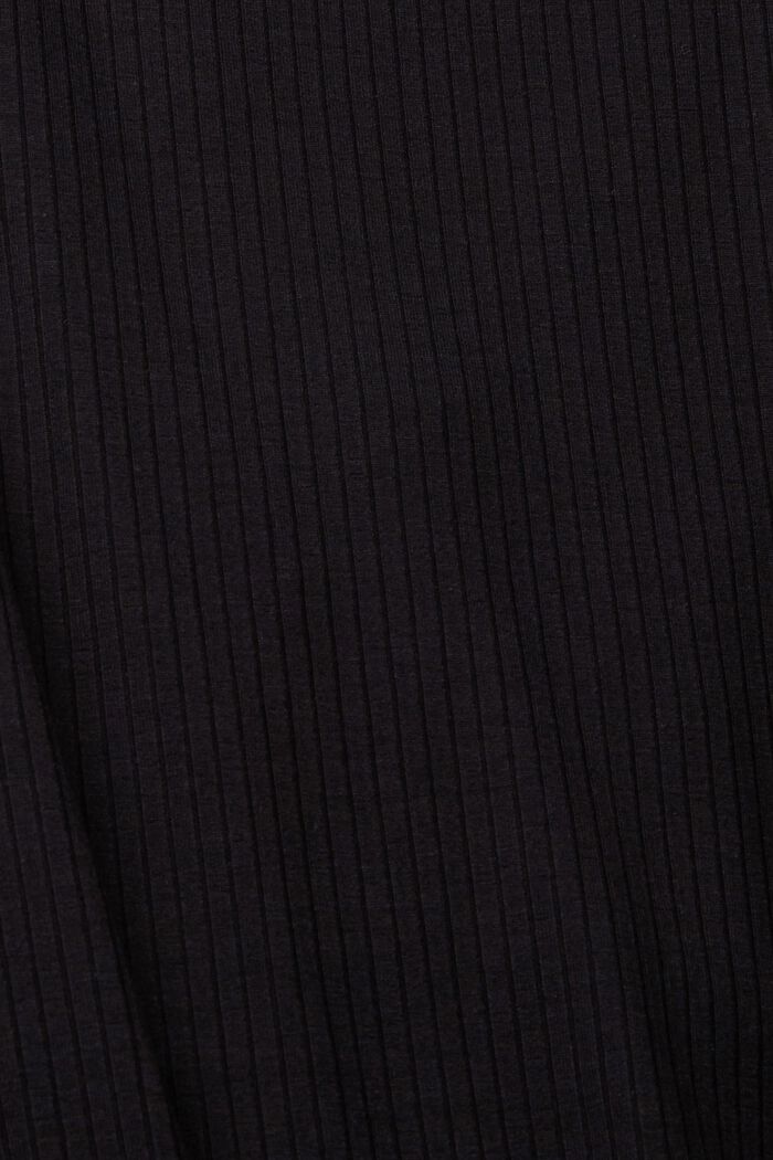 Tričko s nařasenou šňůrkou na stažení, BLACK, detail image number 5