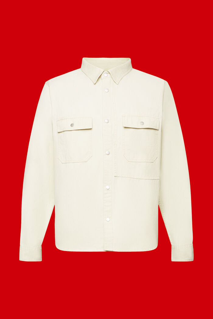 Keprová košilová bunda, 100% bavlna, BEIGE, detail image number 7
