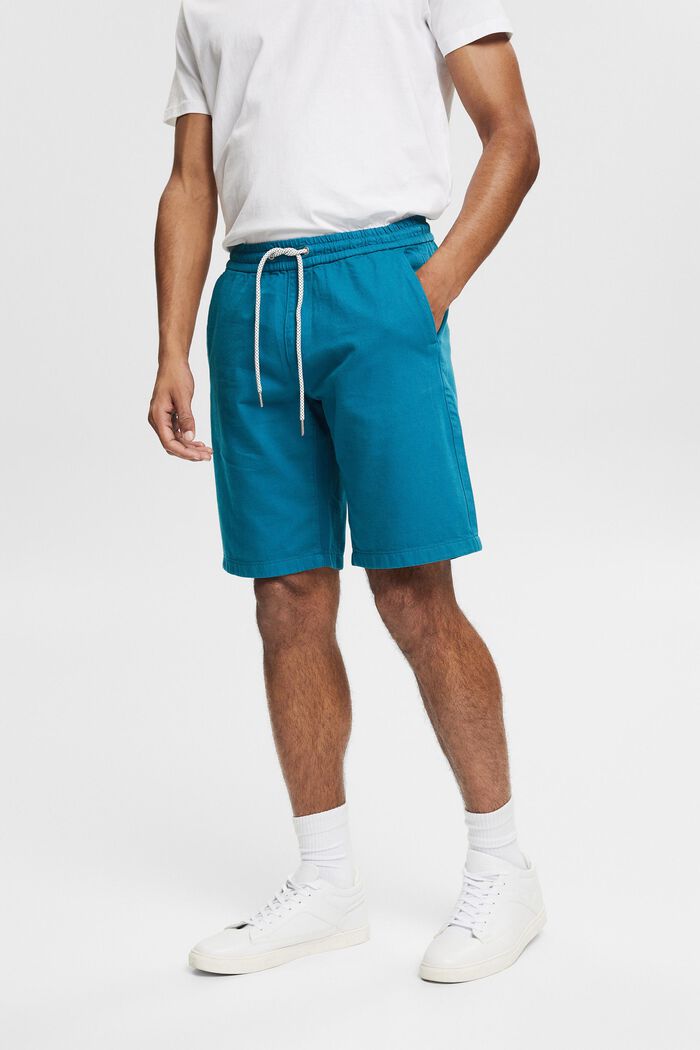 Krátké kalhoty se šňůrkou na stažení, TEAL BLUE, detail image number 0