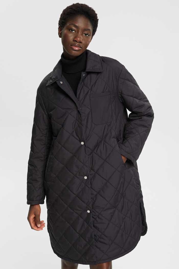 Ultra lehký prošívaný kabát, BLACK, detail image number 0