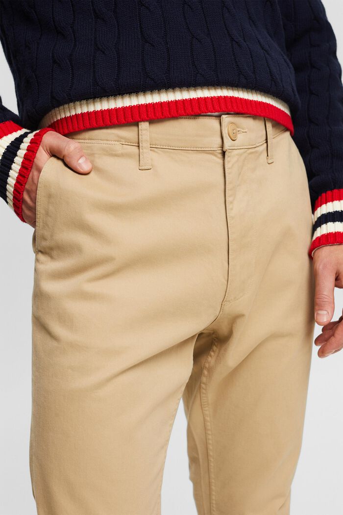 Kalhoty chino s úzkými nohavicemi, BEIGE, detail image number 4