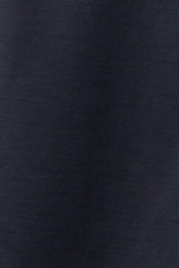 Unisex tričko s logem, z bavlněného žerzeje, NAVY, detail image number 5