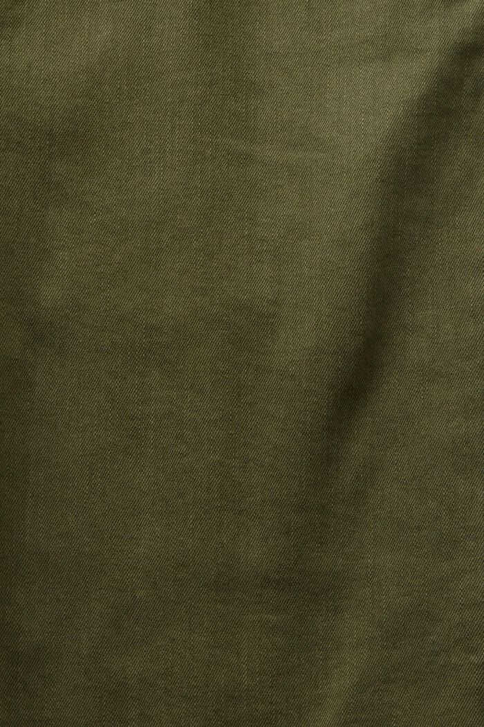 Capri kalhoty z bio bavlny, KHAKI GREEN, detail image number 5