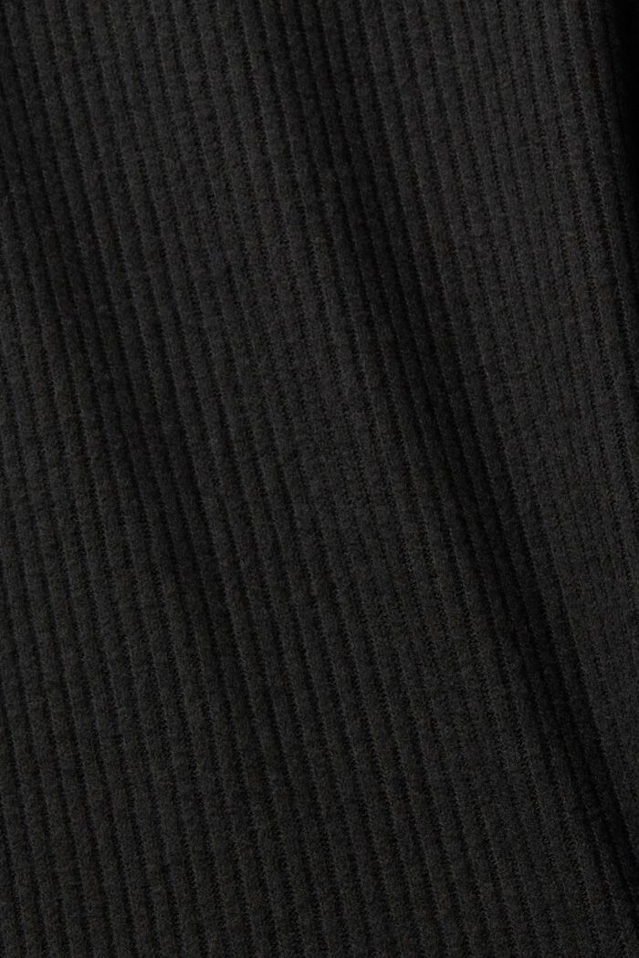 Kalhoty z žebrované pleteniny, BLACK, detail image number 6