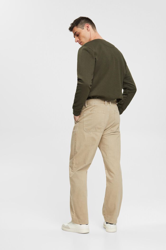 Kalhoty se širokými nohavicemi, LIGHT BEIGE, detail image number 3