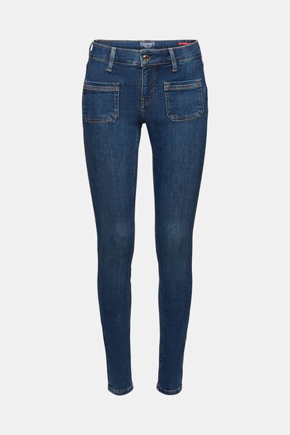 Skinny džíny se středně vysokým pasem
