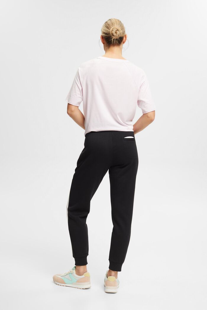 Joggingové kalhoty z bio bavlny, BLACK, detail image number 3