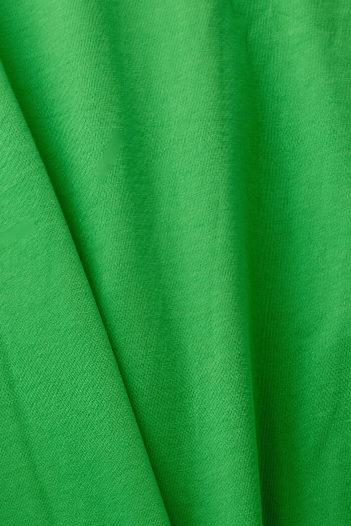 Bavlněné tričko s potiskem na předním dílu, GREEN, detail image number 5