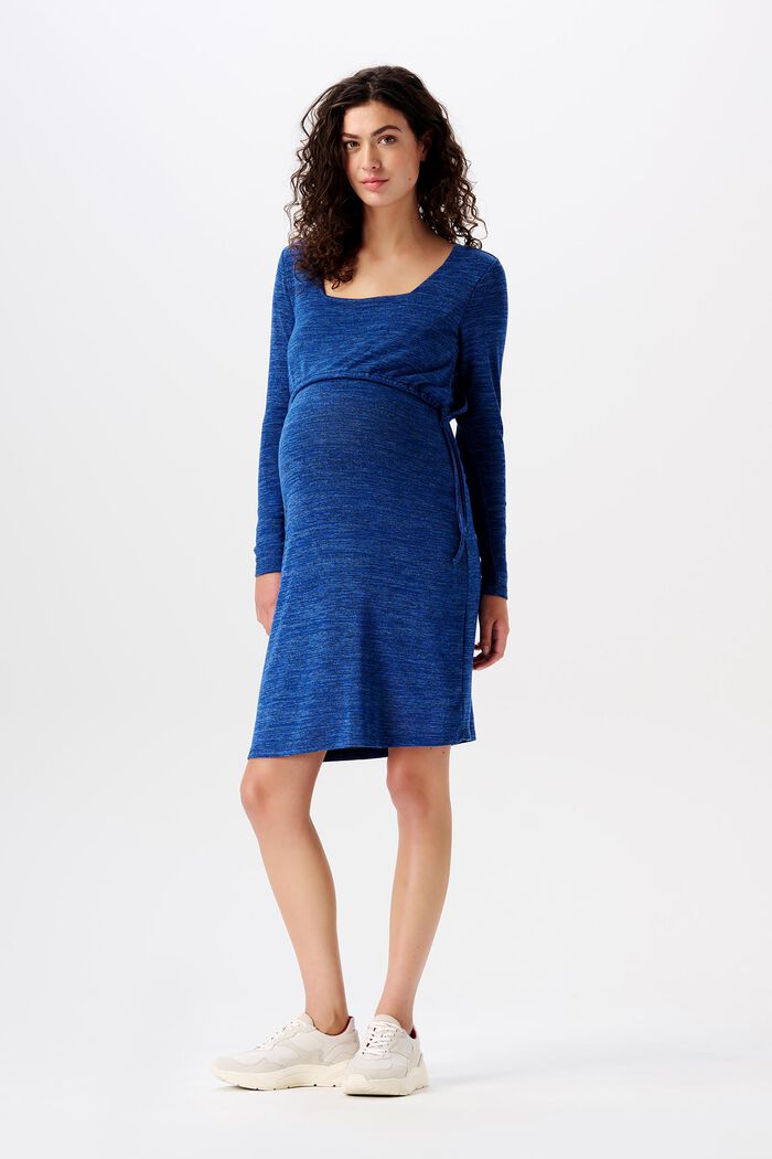 MATERNITY pletené šaty s úpravou pro kojení, ROYAL BLUE, detail image number 2