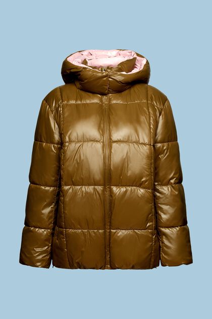 Péřová bunda s kapucí