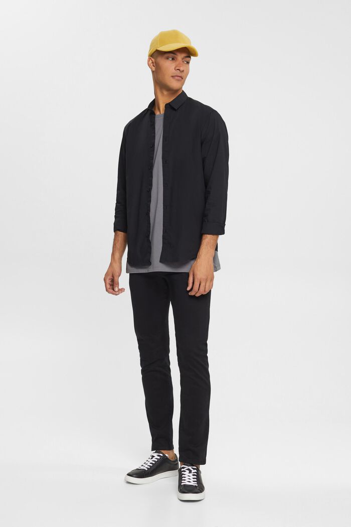 Košile Slim Fit z udržitelné bavlny, BLACK, detail image number 0