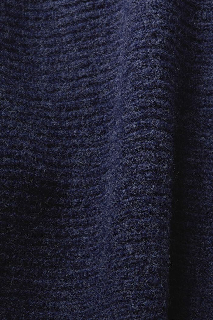 Z recyklovaného materiálu: pončo s netopýřími rukávy, DARK BLUE, detail image number 4