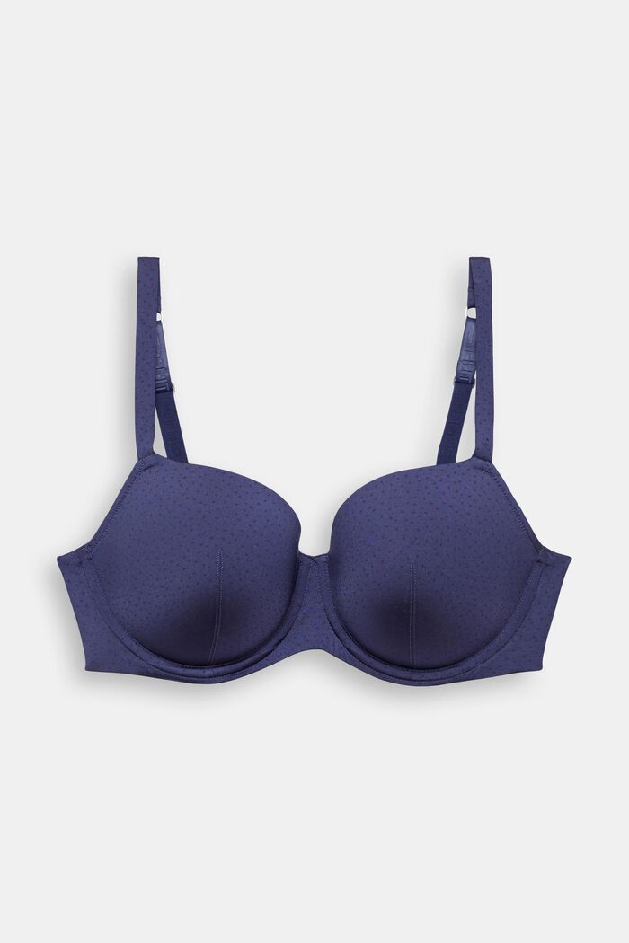 Bras with wire, BRIGHT BLUE, overview