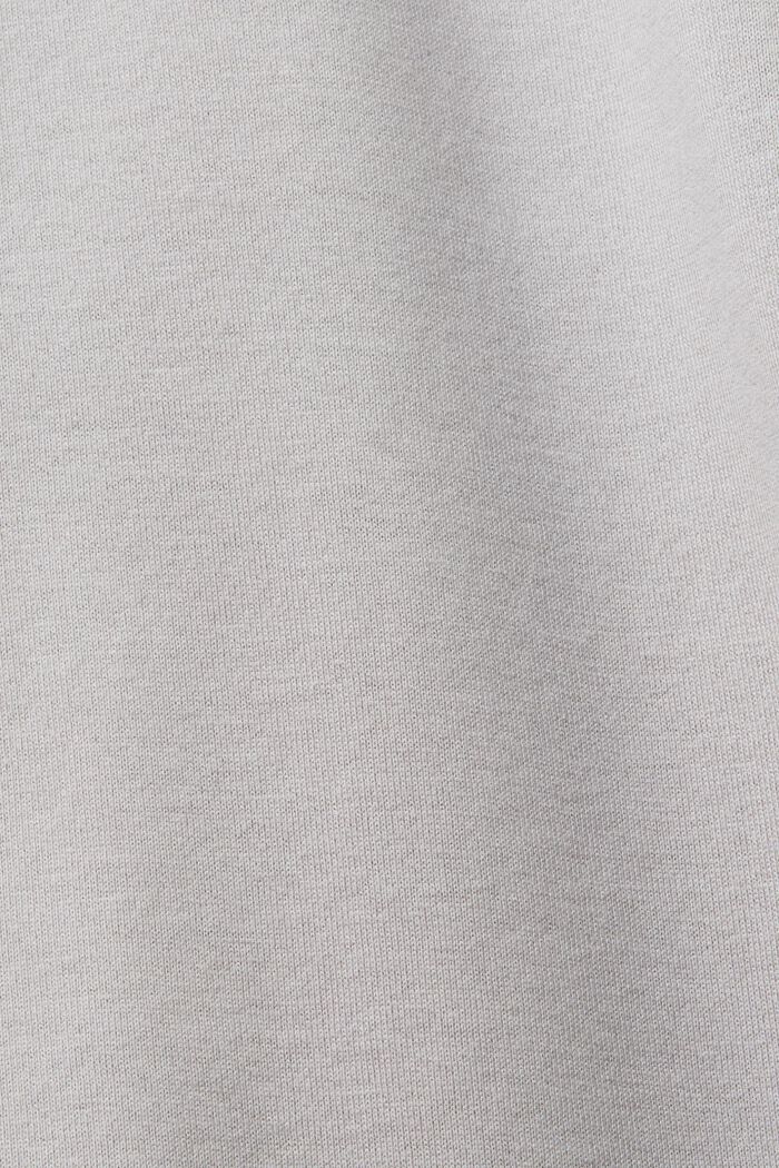 Tričko s kulatým výstřihem ke krku, s vrstveným vzhledem, 100% bavlna, LIGHT GREY, detail image number 5